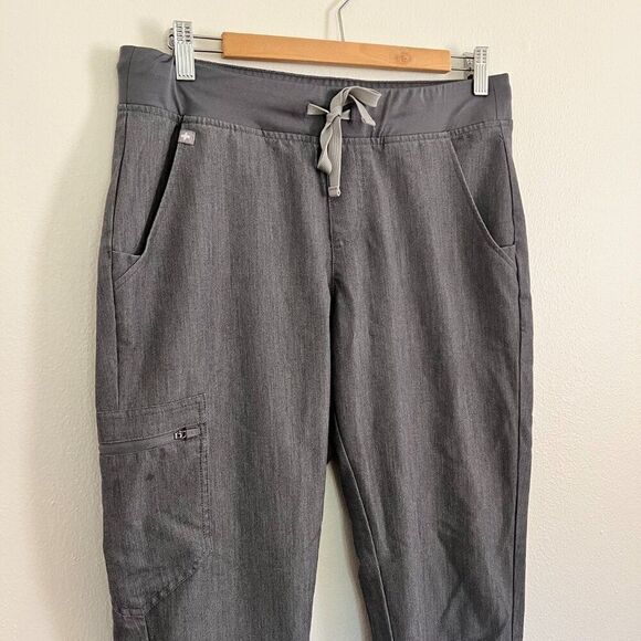 Figs Zamora Jogger Scrub Pants Grey Petite M - Picture 2 of 7